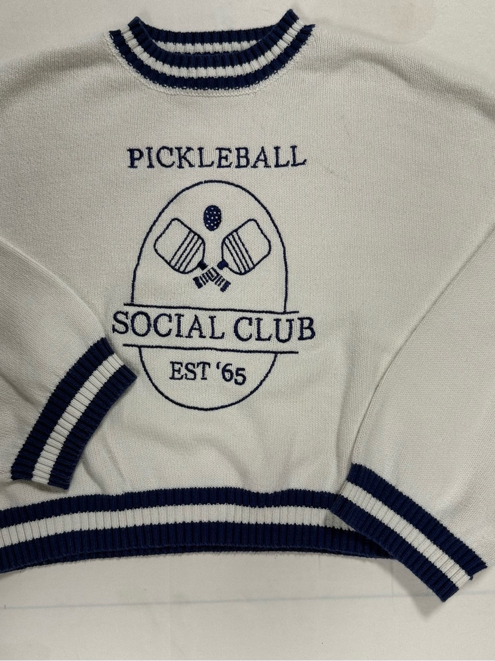 Sincerely Jules Pickleball Social Club Sweater Preppy Small